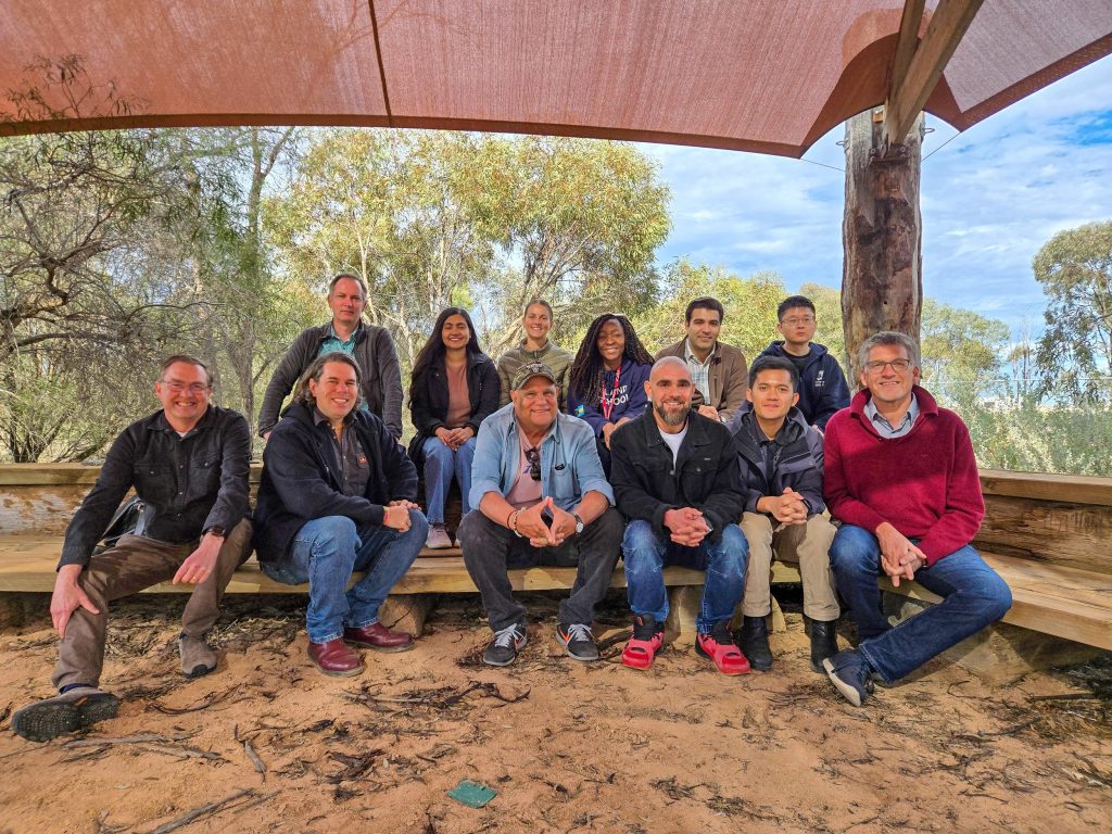 The One Basin CRC's PhD students sit with First Nations, Education and Training and Hub leaders